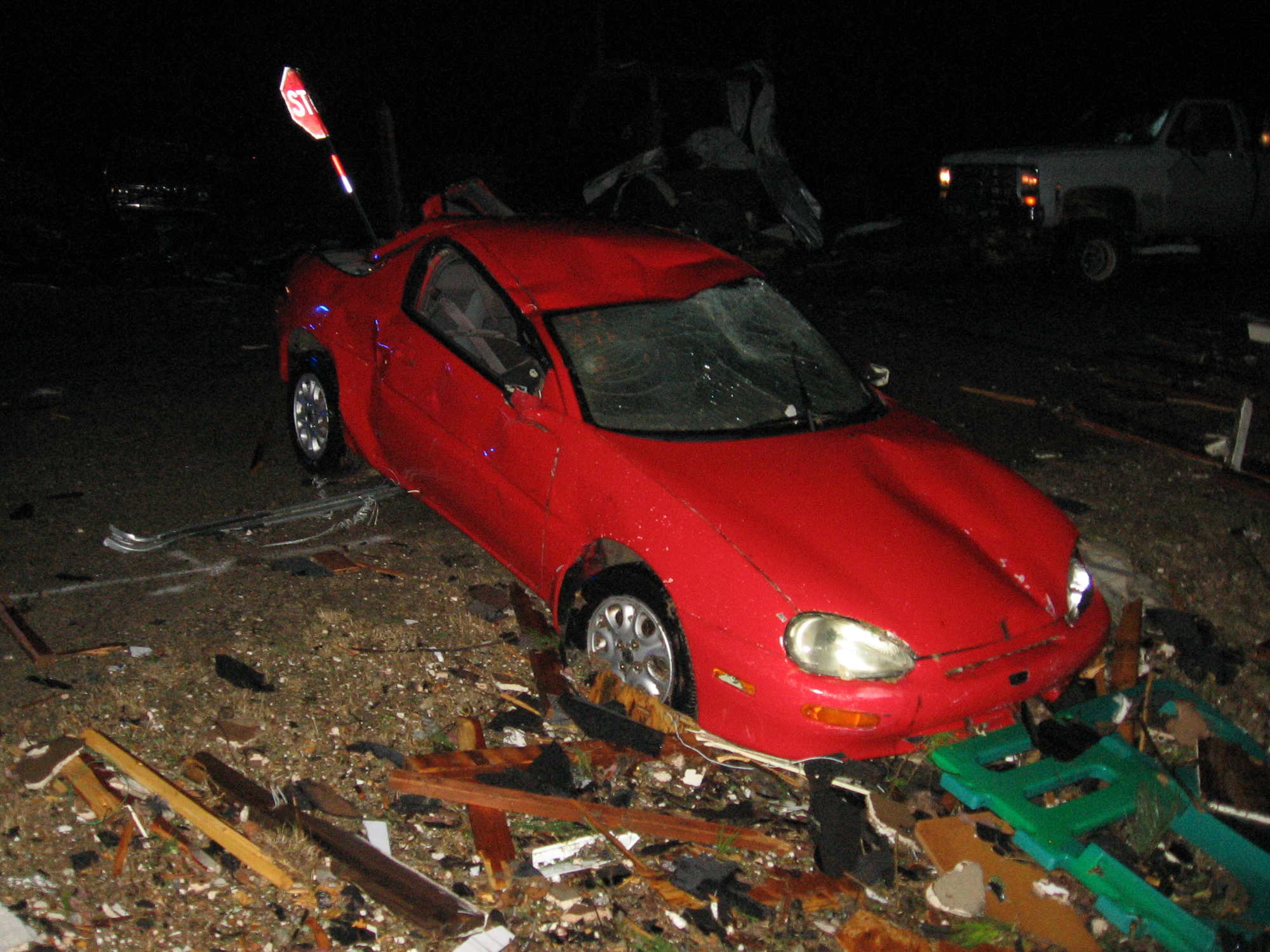 Tornado Damage in Highland, Arkansas on February 5, 2008