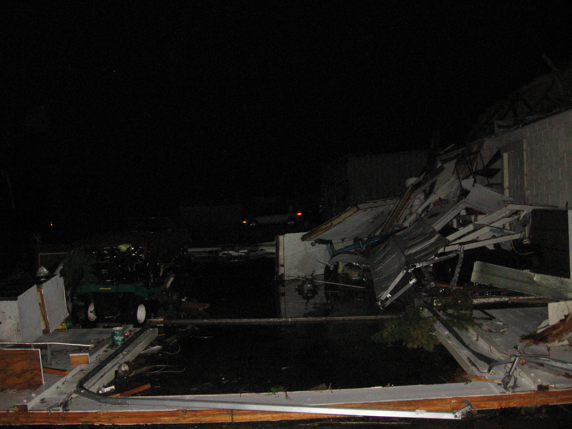 Tornado Damage in Highland, Arkansas on February 5, 2008