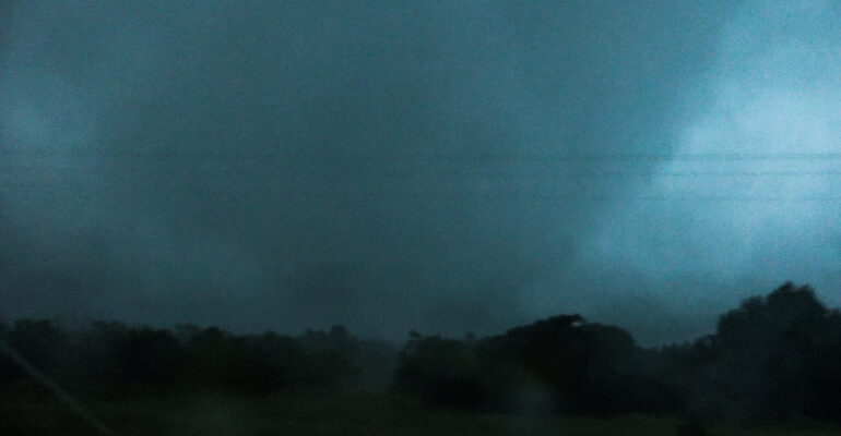 Large cone tornado Near Gordon, TX