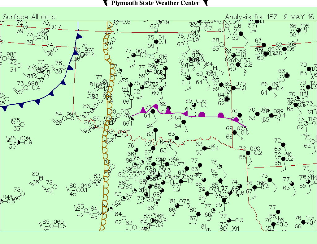 May 9, 2016 18z Surface Analysis