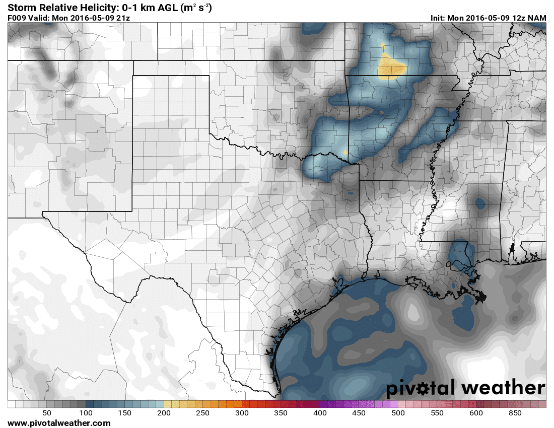 May 9, 2016 12z NAM 9hour 0-1 SRH