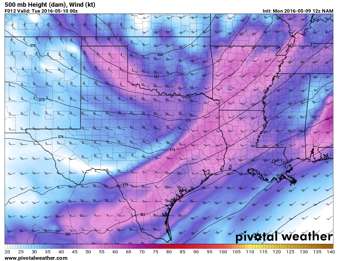 May 9, 2016 12z NAM 12hour 500mb winds