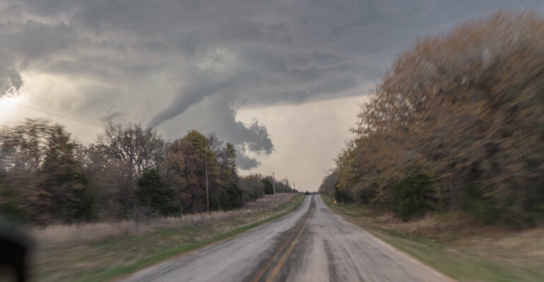 Tornado near Ada, OK
