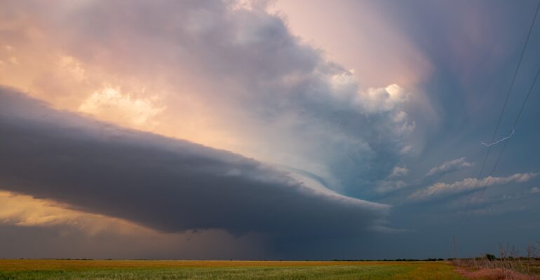 The storm was definitely heading southeast in a hurry by now