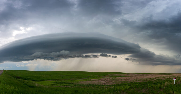 Pano of a shelf near Murdo, SD