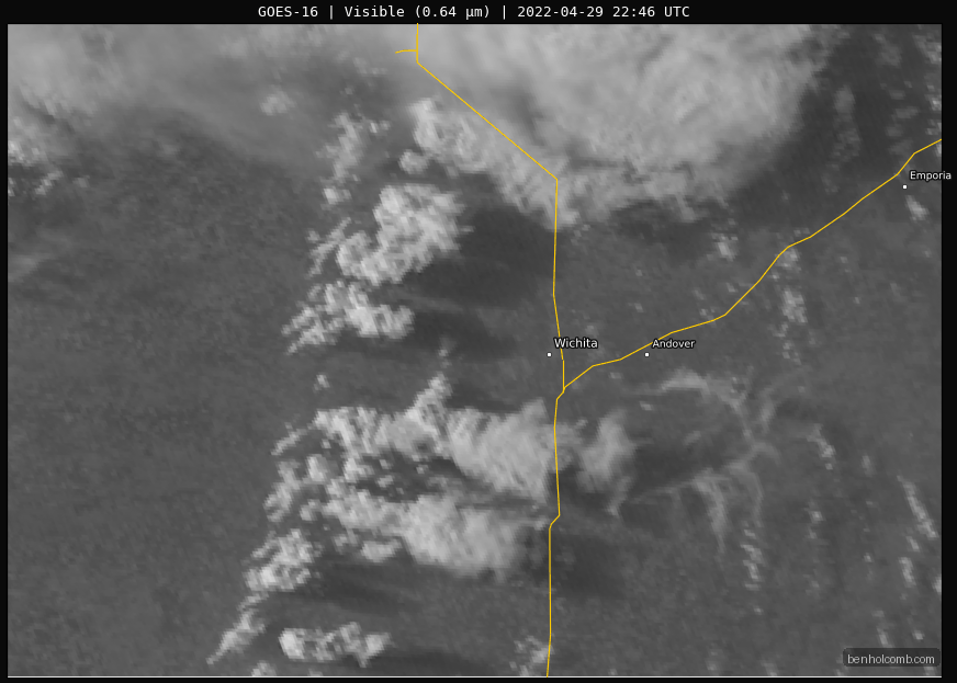 Andover Visible Satellite Loop April 29, 2022