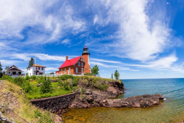 Lighthouse in Eagle Harbor, Michigan