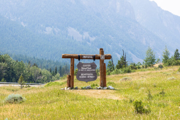 Beartooth Scenic Byway Sign
