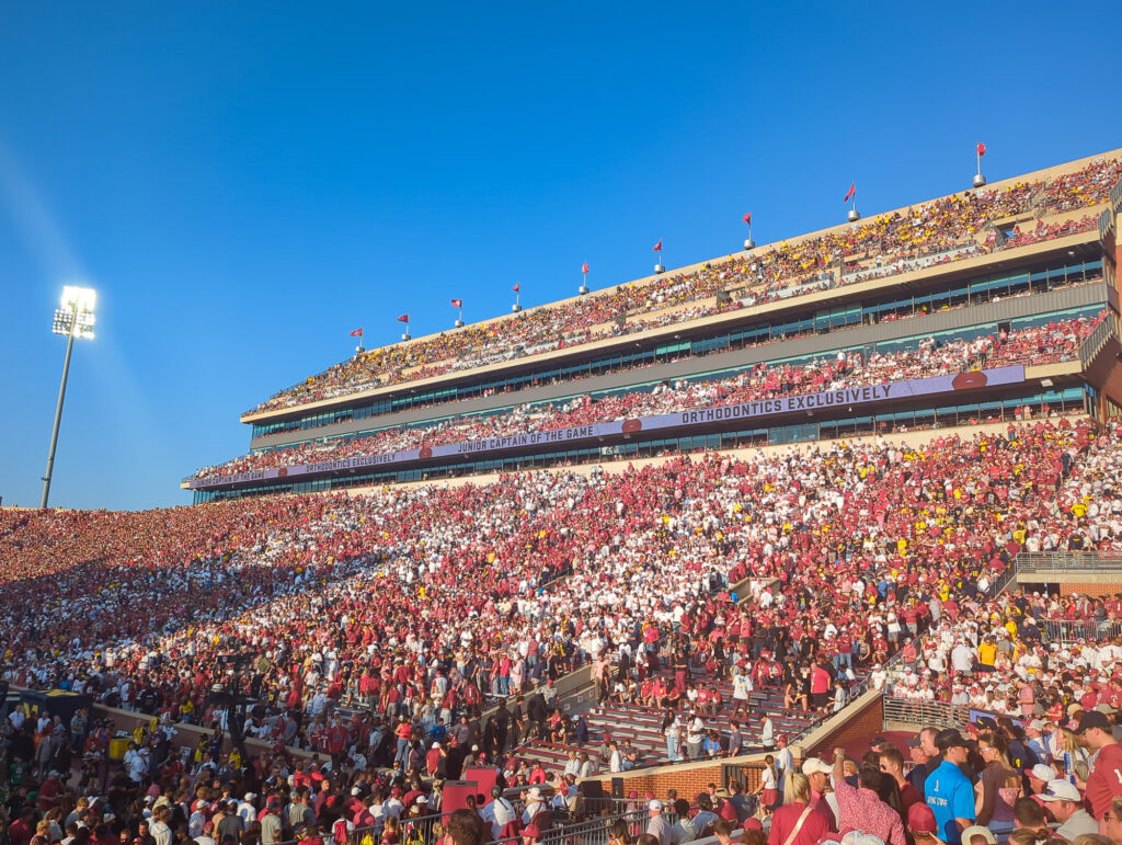 East side of OU Stadium