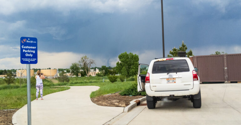 Landspout in Weld County Colorado